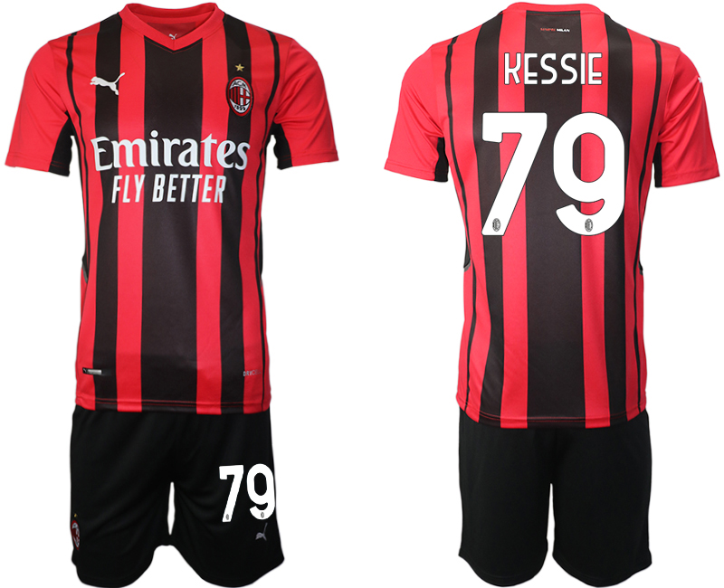 Men 2021-2022 Club AC Milan home red #79 Soccer Jersey